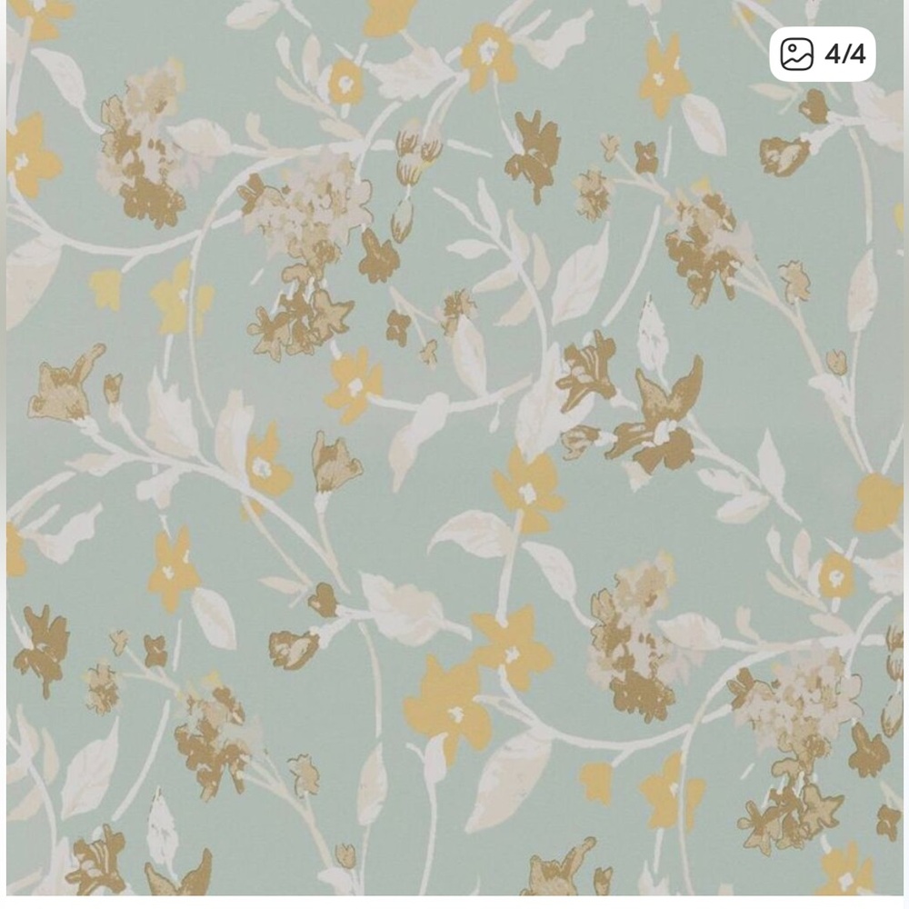 2 New Rolls Threshold Peel & Stick Wallpaper - Green and White Floral